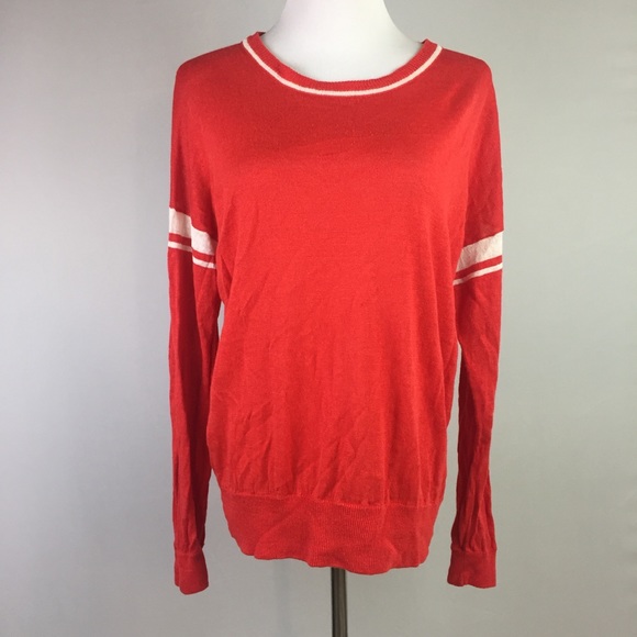 Madewell Sweaters - Madewell Stripe Inset Pullover Linen Sweater